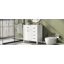 Ensemble de meuble-lavabo 36 po avec lavabo, armoire de salle de bain blanche avec tiroirs, structure solide et panneau en bois aggloméré
