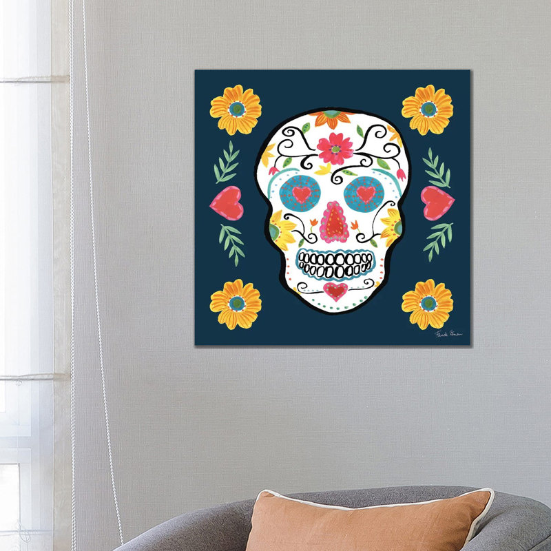 Day Of The Dead IV by Farida Zaman - Wrapped Canvas Painting, 66.04 cm H x 66.04 cm W