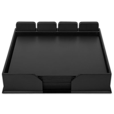 Greiner Leather Desk Organizer Set