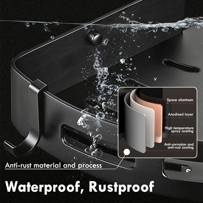 Machaela Over-the-Door Stainless Steel Shower Caddy