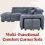 4 Seater Corner Sofa -115828342-115828344