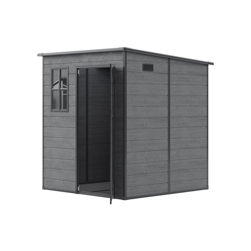 Sturdy & Stylish – All-Weather Double-Layer PP Tool Shed