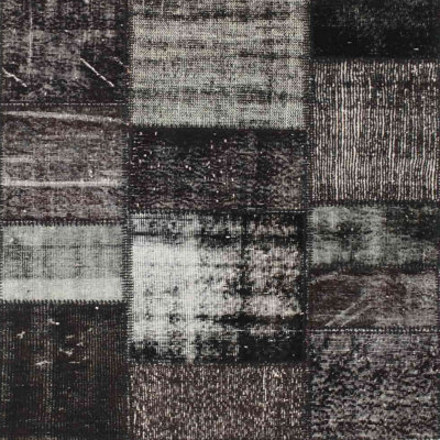 Tapis noir/gris zone contemporaine