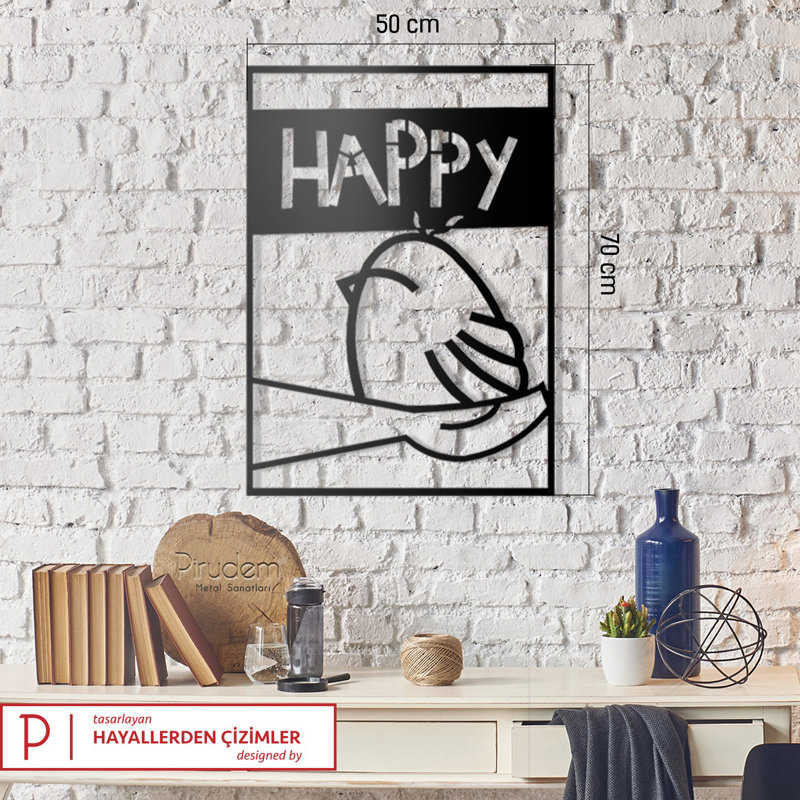 Élégant accessoire mural décoratif en métal, noir, 19,7 po x 27,6 po | Fabrication 100% métal, épaisseur: 0,08 pouce | Conception murale facile à installer, parfaite pour les décors modernes et les espaces de bureau