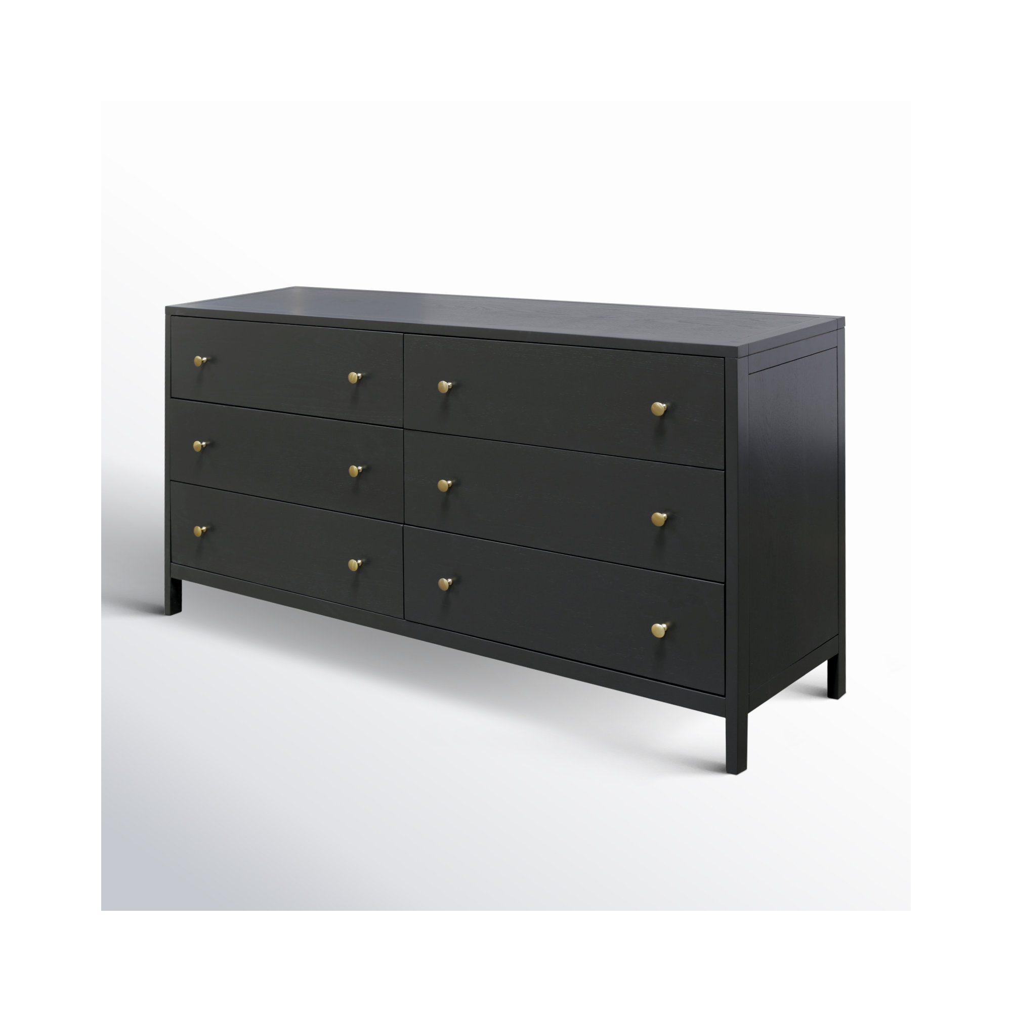 Gracie 6 - Drawer Dresser, Black