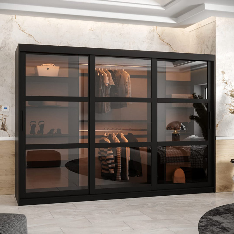 3 Door Manufactured Wood Wardrobe
