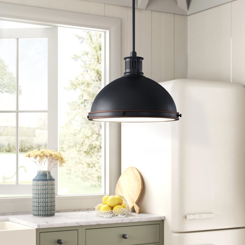 Pratt Street Metal Two Light Pendant from Generation Lighting , Oil-Rubbed Bronze