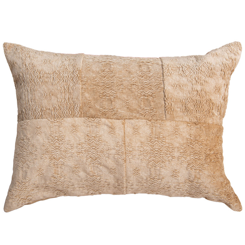 Textured Cotton Throw Pillow