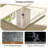 Beveled Bathroom Vanity Mirror with Aluminum Frame, Wall Accent Mirror, Tempered Glass-1488034634-1488034625