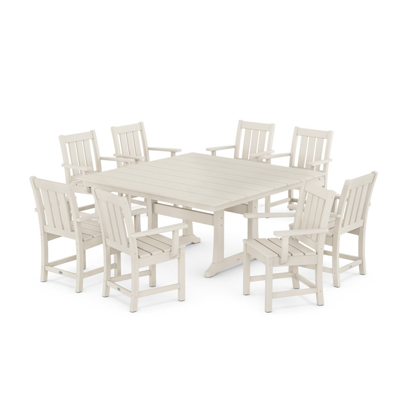 Ensemble repas 9 pièces Oxford, Sable