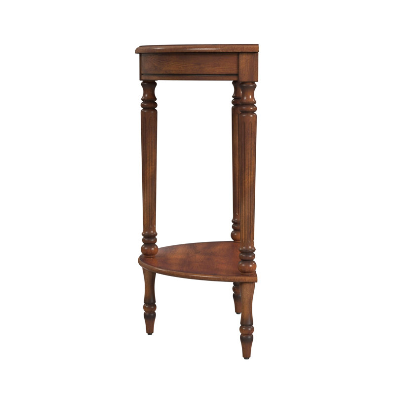 Bellini Demilune Console Table, Light Cherry