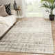 Elya Handmade Dhurrie Wool Gray Area Rug