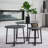 Terrain Set of 3 Round Nesting Tables - Black