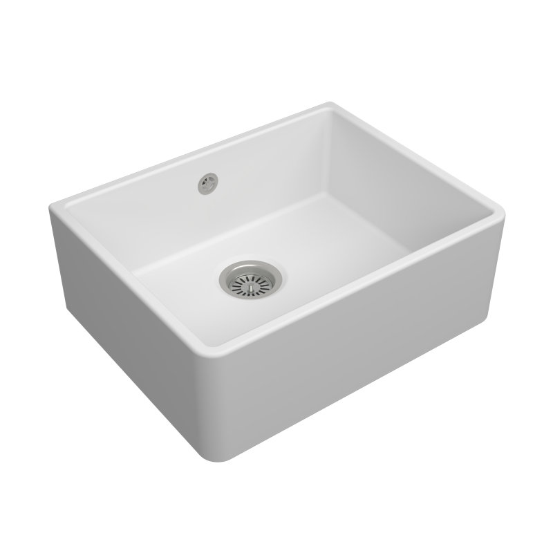 Terralife 475mm W Single Bowl Ceramic Kitchen Sink