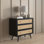 Commode en bois massif à 3 tiroirs l 33,5 po Analise