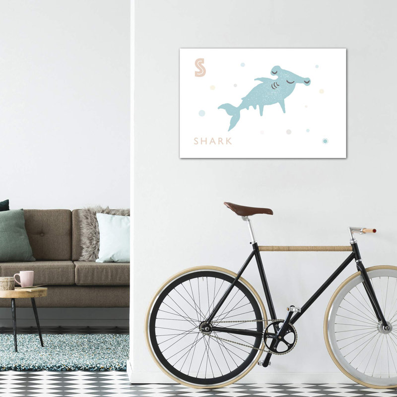 " Shark ", No Mat, 40" H x 60" W x 1.5" D, Wrapped Canvas