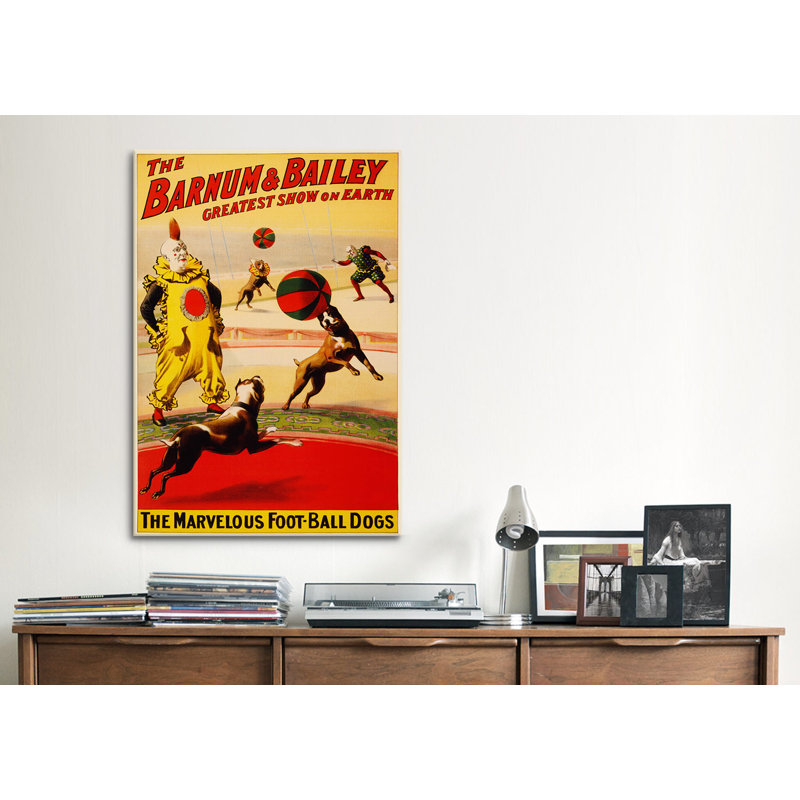 Barnum & Bailey Vintage Circus Poster Canvas Wall Art