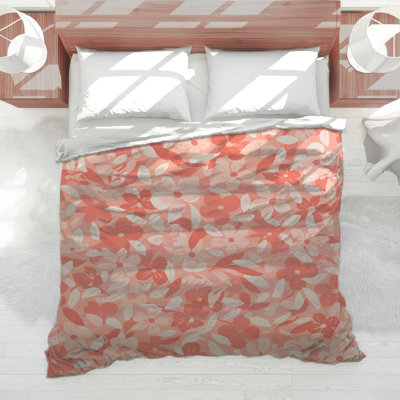 Pink Floral Pattern Comforter