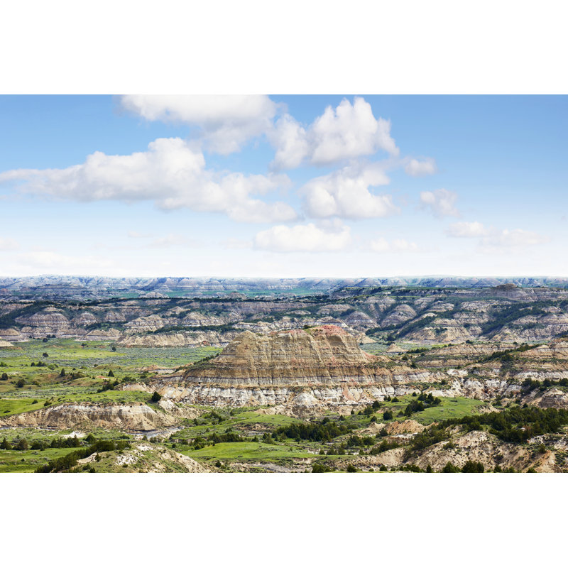 Badlands VI by James McLoughlin - Wrapped Canvas Print, 81 cm H x 122 cm W, Black Floater Framed