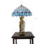 Lampe de bureau style paon Tiffany abat-jour 16 pouces15720