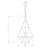 4 - Light Geometric Chandelier