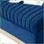 Canapé en velours capitonné Modern Modern Structure en bois massif | Bleu | Velours | Bois