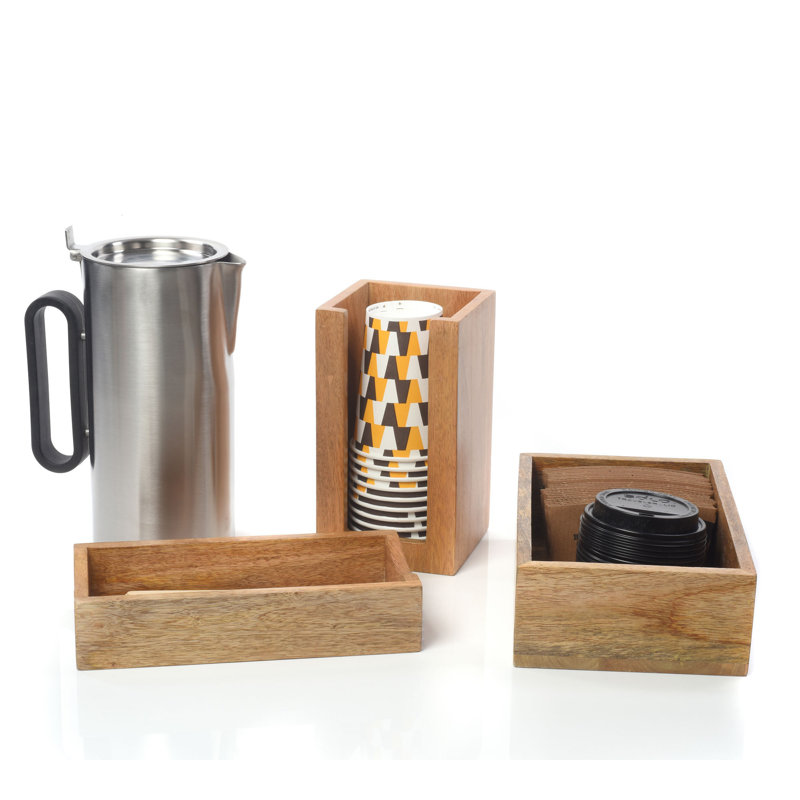Gracie Oaks Nico Wood Tea Box