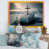 Impression dorée sur toile encadrée