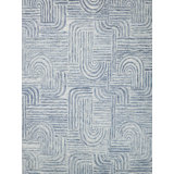 Exquisite Rugs Juno Handmade Hand-Tufted New Zealand Wool On Canvas Blue/Ivory Area Rug