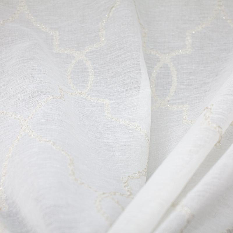 Embroidered Sheer | Aladdin Fabric_ALADDIN, Ivory