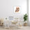 «Brown Horned Owl Eye Wink Minimal Bird», art numérique sur toile encadré noir par Verbrugge