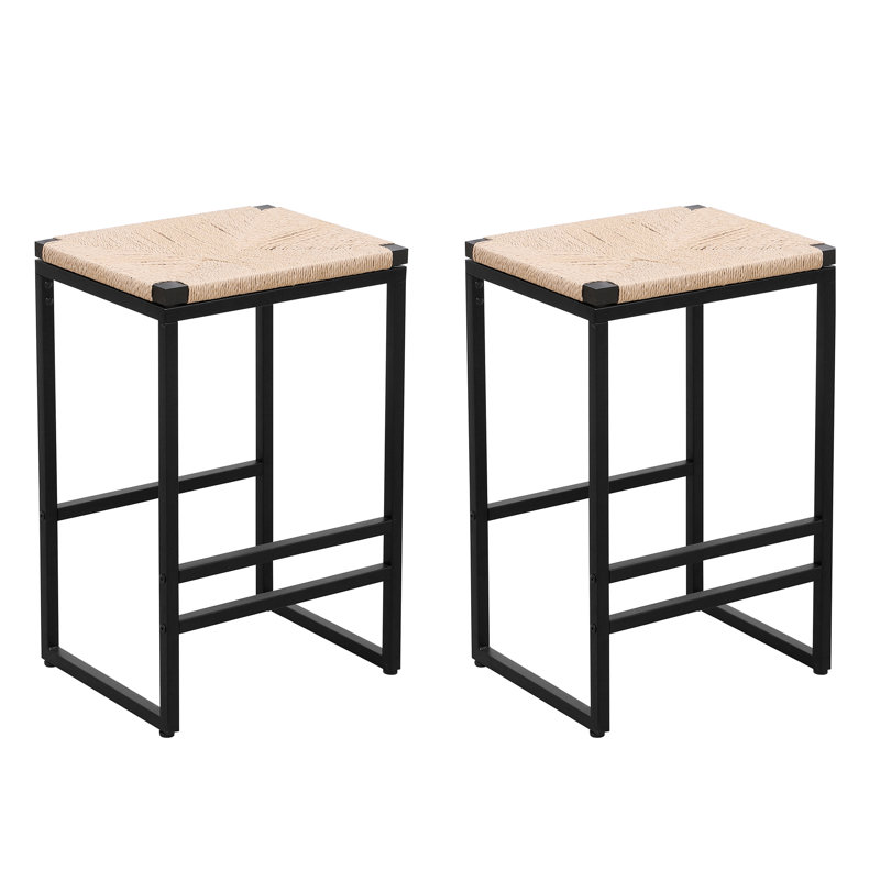Tabouret de comptoir 25,19 po Lemaj en brun clair, 25.19''
