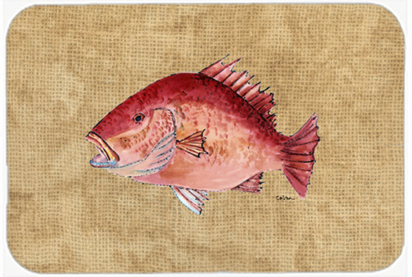 Caroline's Treasures Snapper Glass Cutting Board