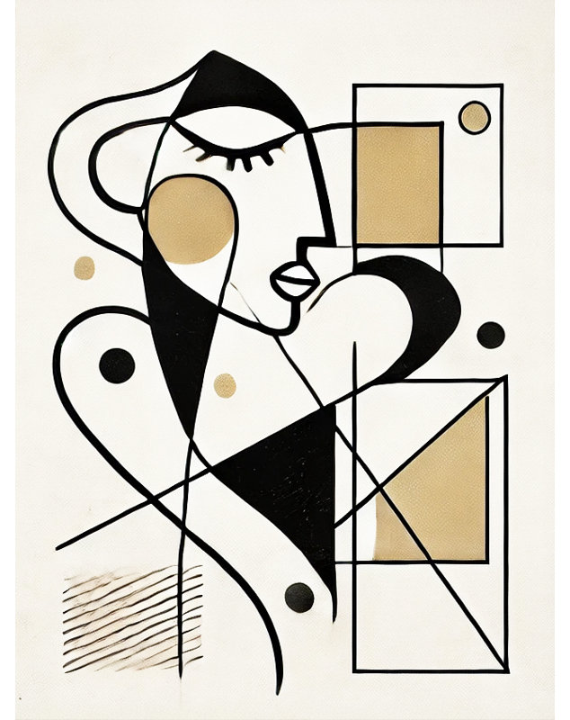 «Abstract Toast», art mural sur toile tendue, H 40 po x l 30 po