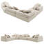 Canapé modulaire surdimensionné rembourré de mousse Breydan-755057028
