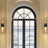 2-Light Black Wall Sconce Bath Vanity Light Cylinder Funnel Shade 22.4 in Height
