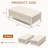2-Pack 31'' Ivory Under-Bed Storage Drawers, Wheels and Lids