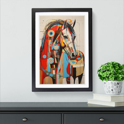 Horse Constructivism - Framed Print