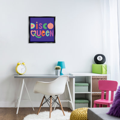 Cadre disco grand avec lettres rétro, design par Sazerelli Designs