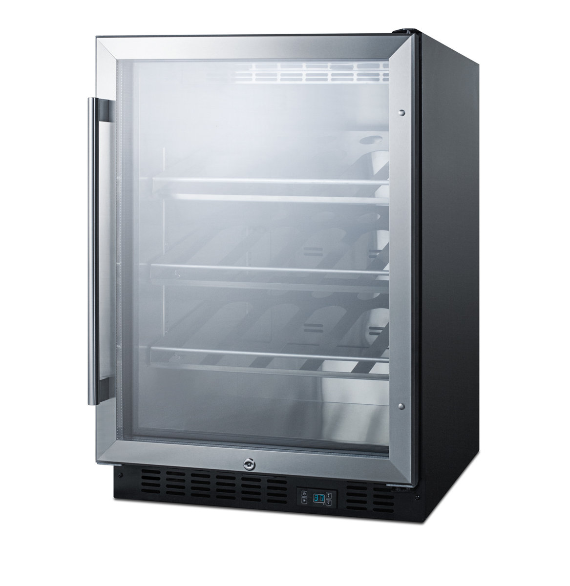 Summit Appliance Single Zone 23.63'' Built-In 20 Bottle Wine Refrigerator with Reversible Door | Fridge.com