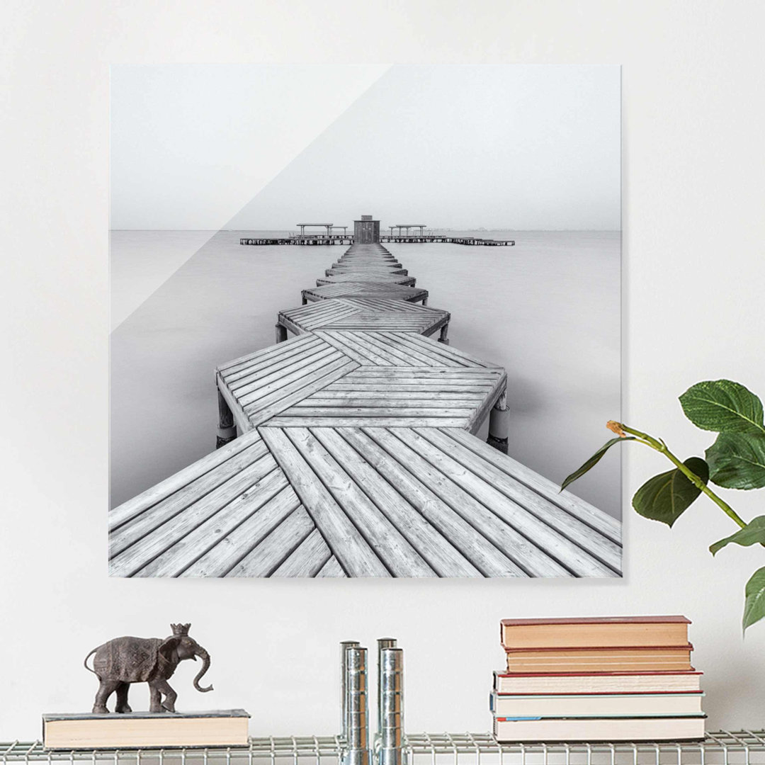 Glasbild Wooden Pier