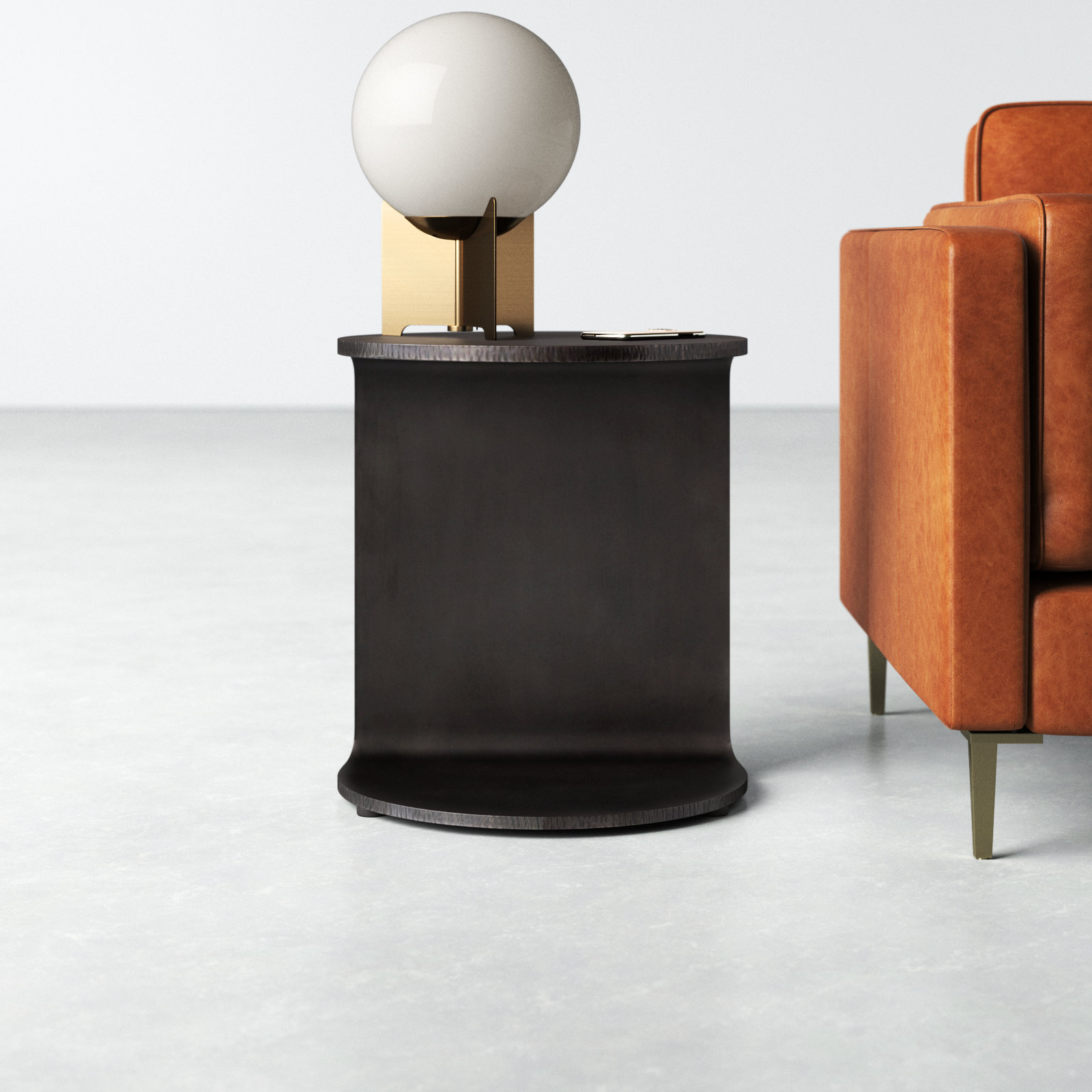 Juana Iron End Table