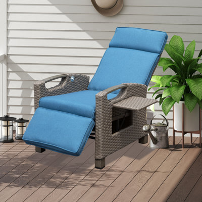 Recliner Patio Chair with Cushions