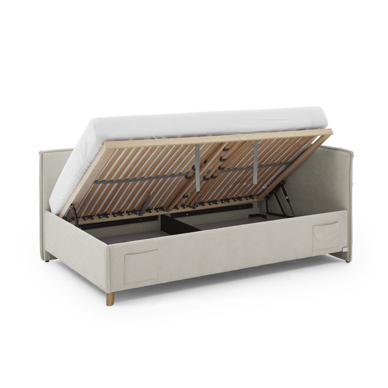 Chickerell Storage Bed, 120 x 200cm, Beige