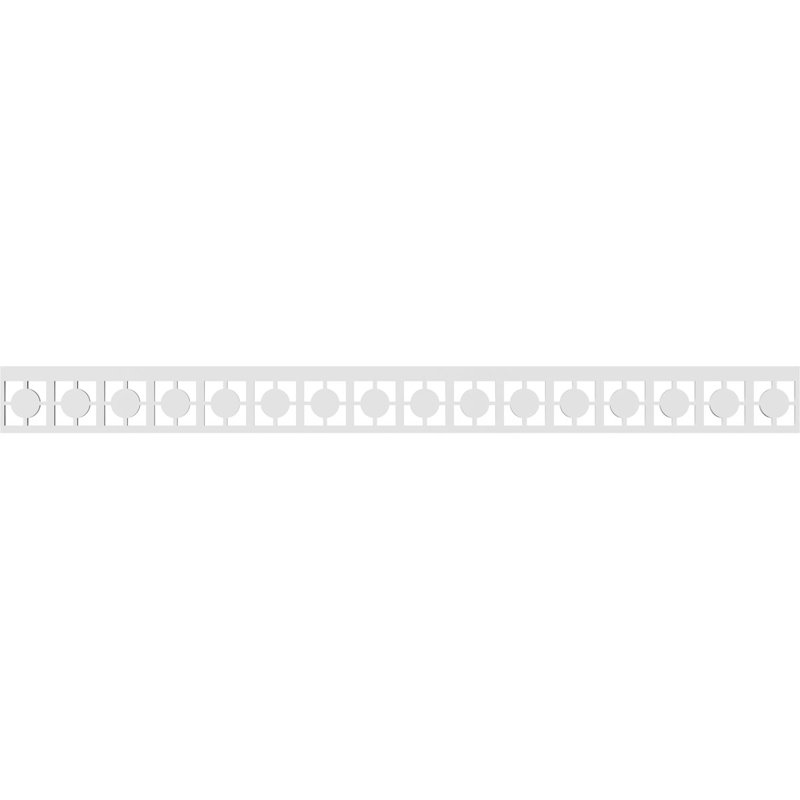 Garniture de couloir en PVC de qualité architecturale H 4 po x P 5/8 po x L 48 po Oakley, H 4 po x L 48 po x P 0,63 po