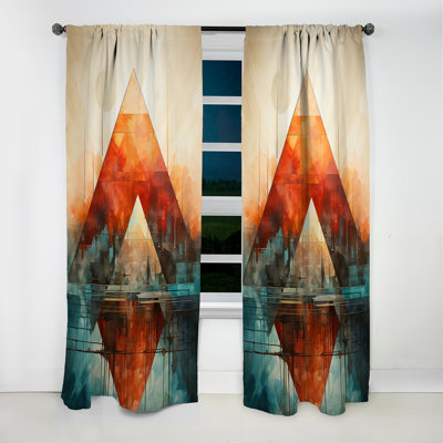 Wadlington - Rideau art mexicain - Rideau abstrait occultant - 1 panneau