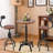 Kristopher 2 - Person Pine Solid Wood Top Pedestal Dining Set