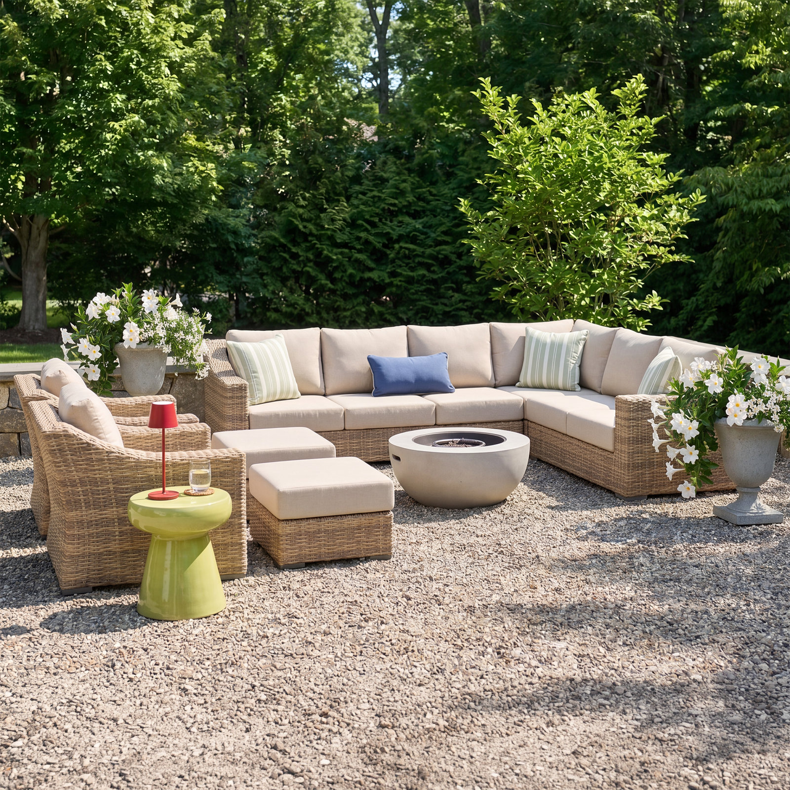 Eloisa Outdoor Conversation Set, Yes, Beige, Tan