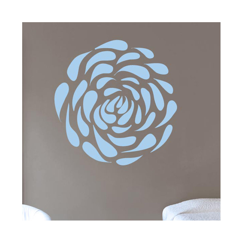 Plants & Flowers Wall Decal, Blue