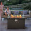 Table de foyer d'extérieur au propane en aluminium H 46,5 po x l 29,5 po Ganey-913099600